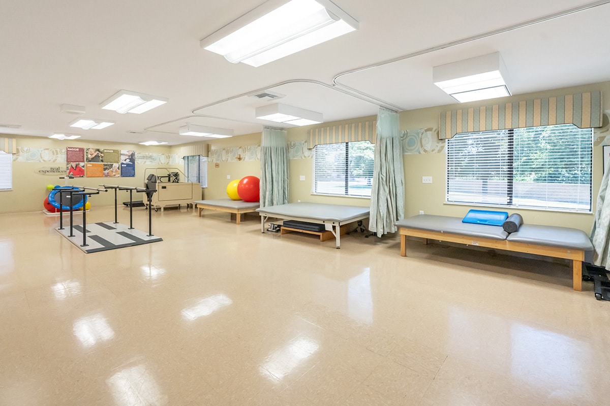 The rehab room at Hemet Hills