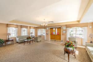 The lobby at Hemet Hills