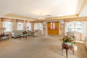 hemet hills interior entry way and sitting area